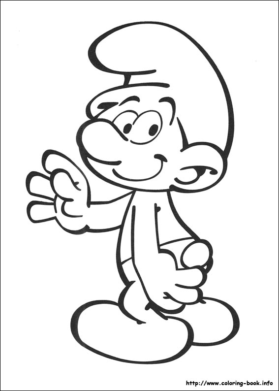 The Smurfs coloring picture